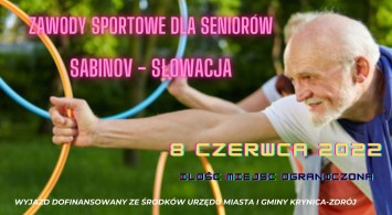 Zawody Sportowe dla Seniorów w Sabinovie na Słowacji