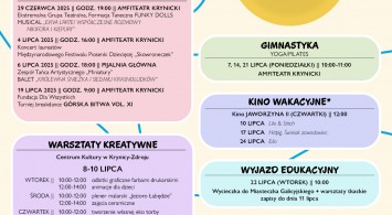 Wakacje z Centrum Kultury - Krynica Zachwyca 2025