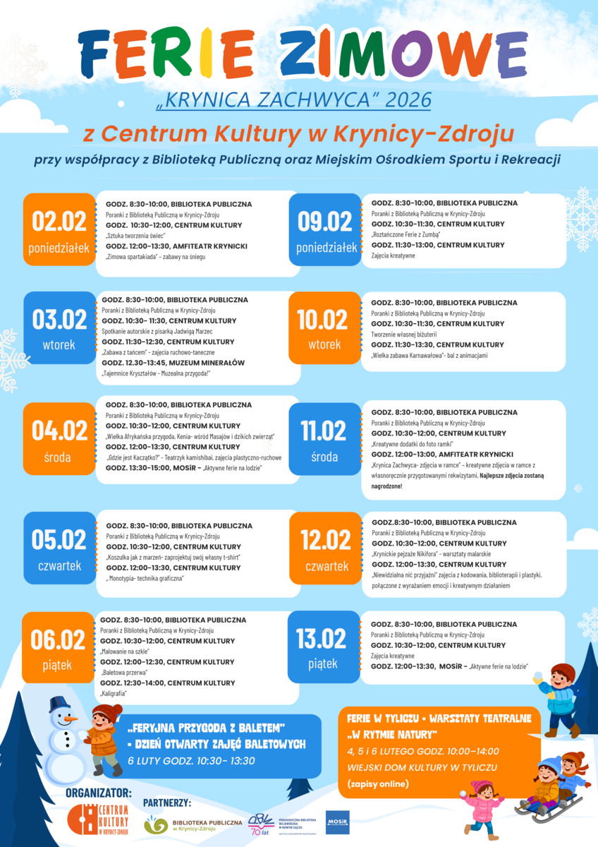 ck_krynica_harmonogram_ferii_zimowych_2026