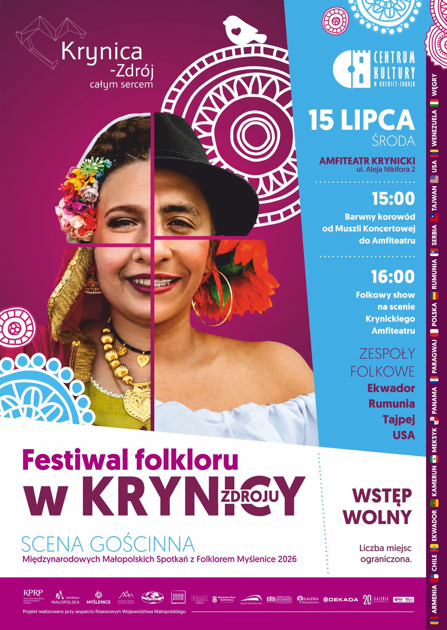 International Folk Meetings Małopolska - Festiwal Folkloru Myślenice.