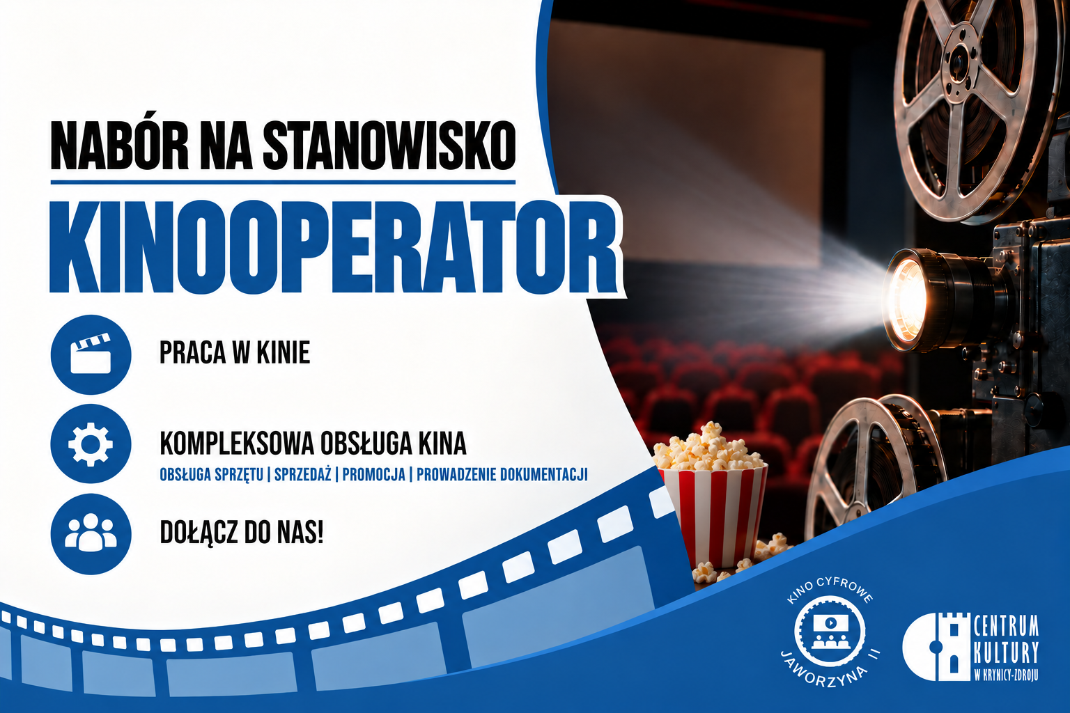 kino jaworzyna nabór na stanowisko Kinooperator